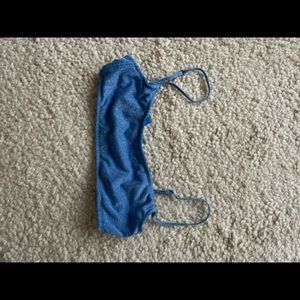 Triangl sparkly blue bikini top